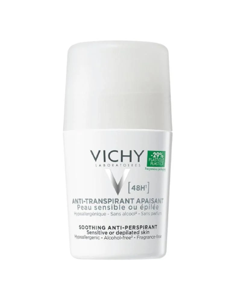 VICHY Roll-on 48H Anti-Perspirant Deodorant Sensitive - 50ML - Anwar Store