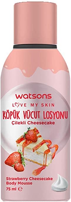 WATSONS BODY MOUSSE STRAWBERRY CHEESECAKE 75ML - Anwar Store