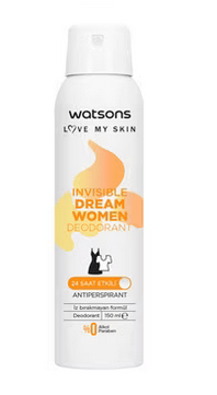 WATSONS INVISIBLE DREAM WOMEN DEODORANT SPRAY 150ML - Anwar Store
