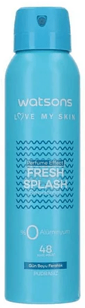 WATSONS LOVE MY SKIN FRESH SPLASH DEODORANT 150ML - Anwar Store