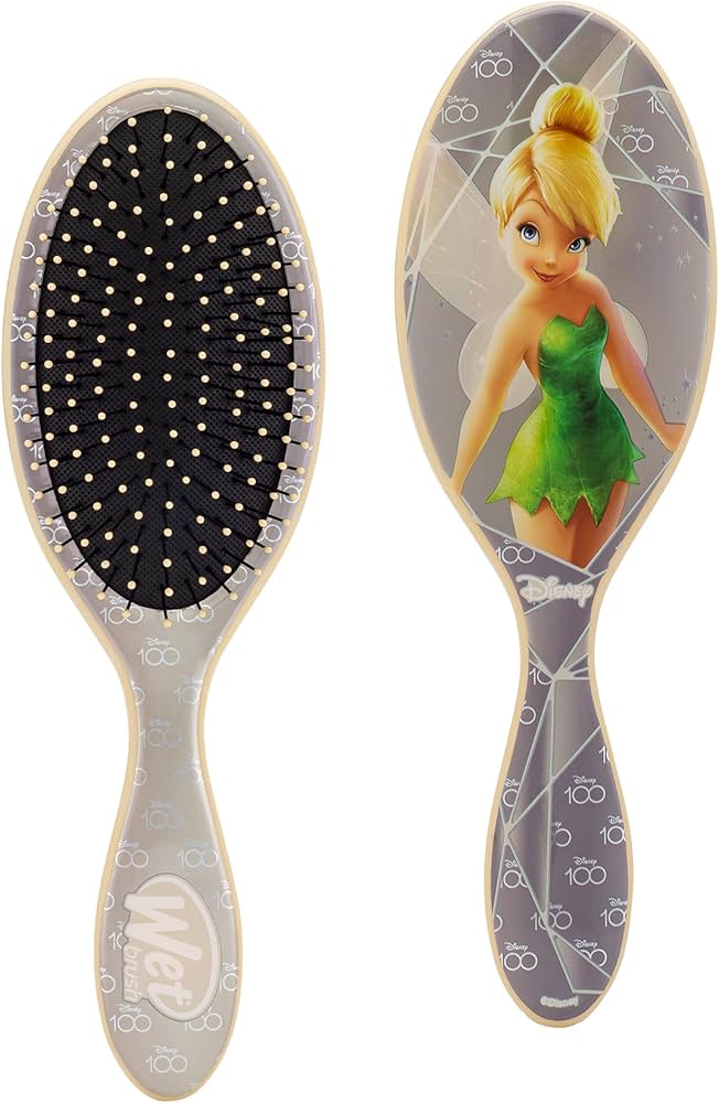 WET BRUSH ORIGINAL DETANGLER 763 TINKER BELL HAIR BRUSH - Anwar Store