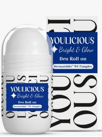 YOULICIOUS DEODORANT ROLL ON WHITENING BRIGHT AND GLOW 50ML - Anwar Store