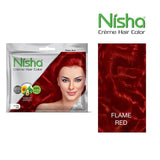 NISHA CREME HAIR COLOUR - FLAME RED
