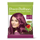 PREM DULHAN BURGUNDY RED HENNA BASED HAIR COLOR 10 G