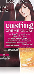 L'OREAL CASTING CREAM GLOSS 360 DARK RED
