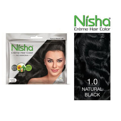 Nisha Creme Hair Colour - Natural Black