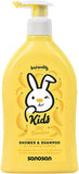 Sanosan Kids Shampoo and Shower Gel with Banana Scent, 400 ml