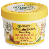 Garnier Ultra Doux Smoothing BANANA + SHEA 3-in-1 Hair Food For Frizzy Hair MASK 390ml
