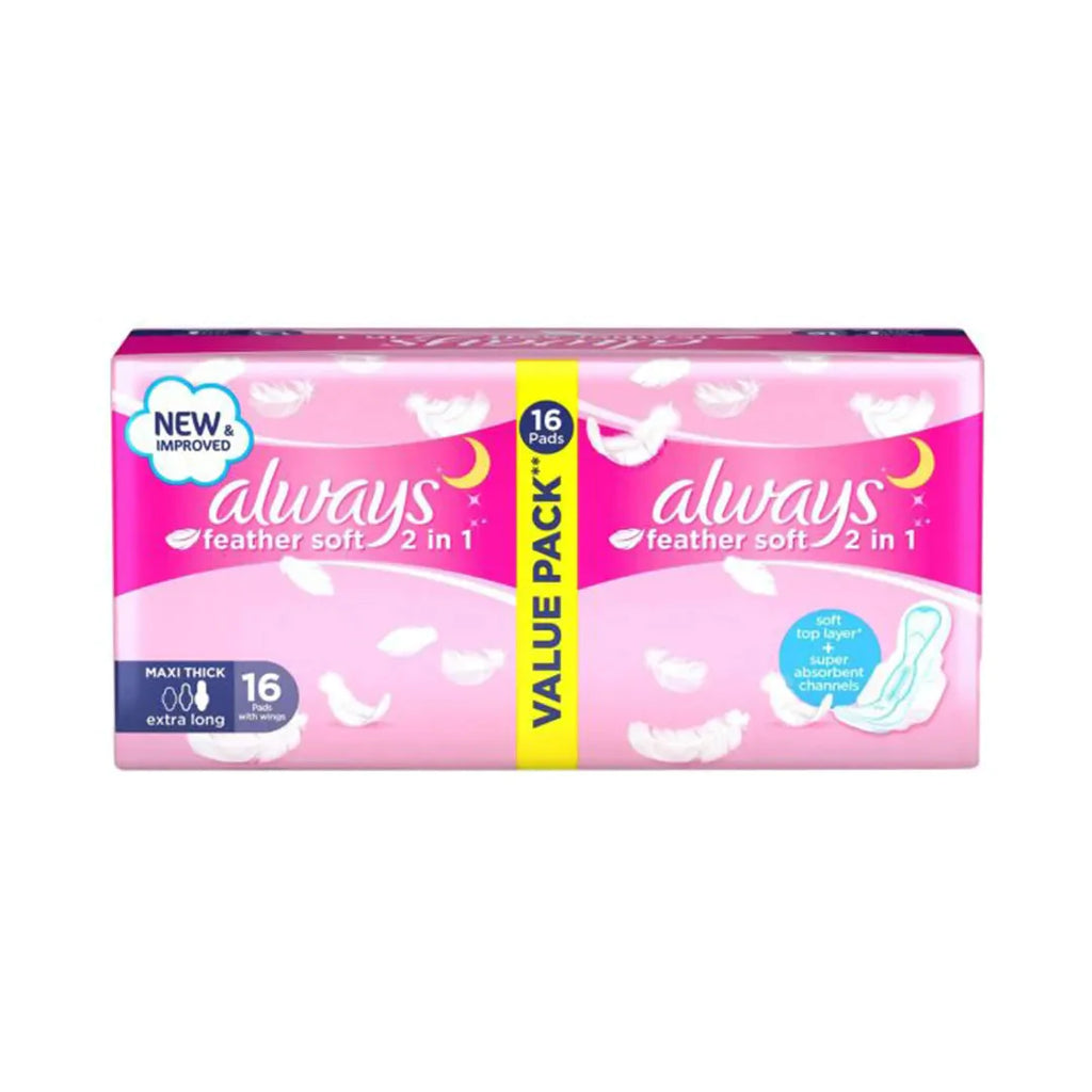 ALWAYS MAXI COTTON extra long 16+2 PADS free Anwar Store