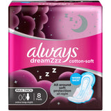 ALWAYS Night Dreamzzz Soft EXTRA LONG 8Pads Anwar Store
