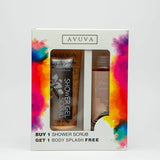 AVUVA VANILLA MARSHMALLOW SHOWER SCRUB 185G + BODY SPLASH 253ML FREE Anwar Store