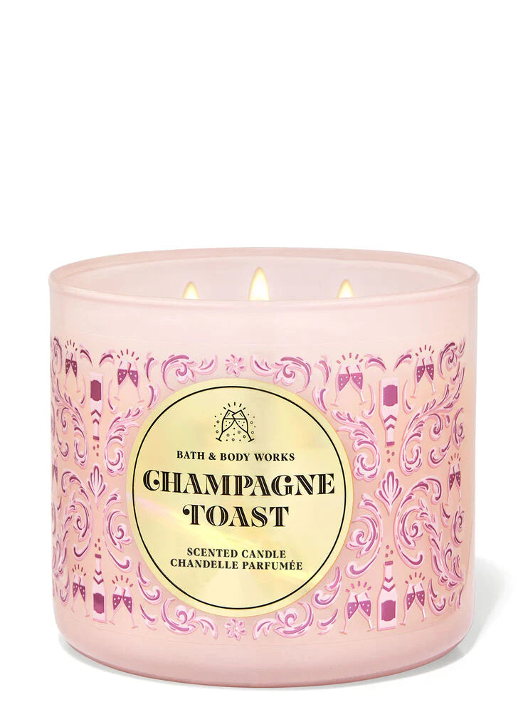 Bath & Body Works Champagne Toast gold candle Anwar Store