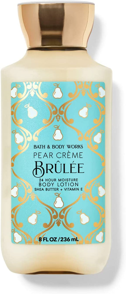 Bath & Body Works Pear Crème BrûléE 24 Hour Moisture Body Lotion with Shea Butter + Vitamin E - 236ml Anwar Store