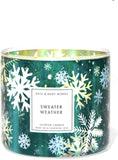 Bath and Body Works Sweater Weather 3 Wick Scented Candle Anwar Store