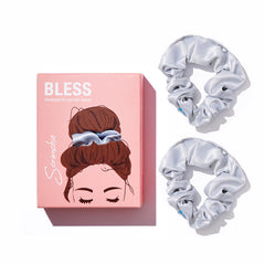 Bless Scrunchies Set silver 2pcs Anwar Store