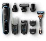 Braun All-in-one Trimmer MGK5080, 9-in-1 Trimmer, 7 Attachments And Gillette Fusion5 ProGlide Razo Anwar Store