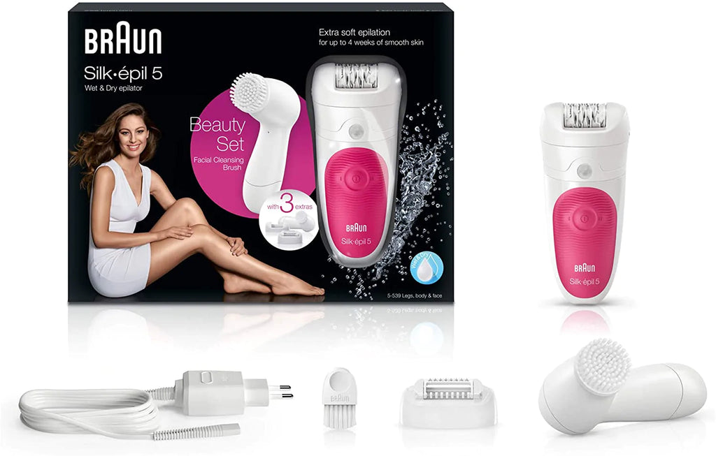 Braun Silk-épil Beauty Set 5 5-539 BS Wet & Dry epilator with 3 extras  incl. Braun