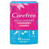 CAREFREE FLEXICOMFORT WITH DELICATE SCENT PANTY LINER 20PCS