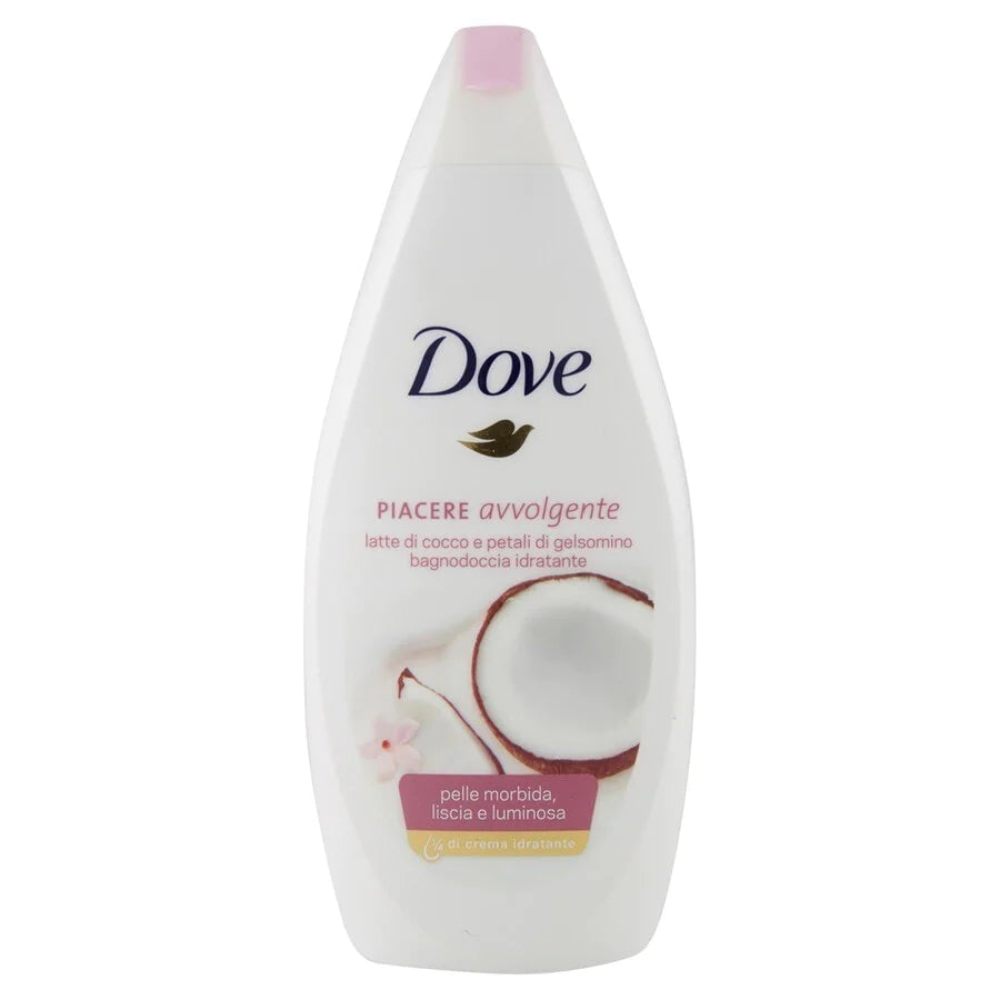 Dove Piacere avvolgente latte di cocco e petali di gelsomino Shower Gel 500ml Anwar Store
