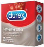 Durex Condom, Fetherlite Ultra - 3 Pieces Offer Anwar Store