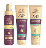 Eva Hair Clinic Gold Argan Serum + Conditioner + Shampoo Anwar Store