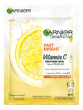 Garnier SkinActive Fast Bright Instant Bright Tissue Mask with Vitamin C and Milky Essence 28g Anwar Store