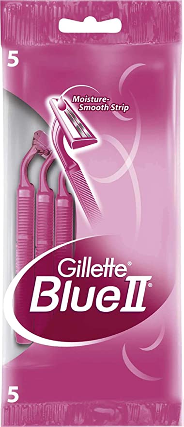 Gillette Blue II Plus Disposable Razor for Women - 5 Pieces Anwar Store