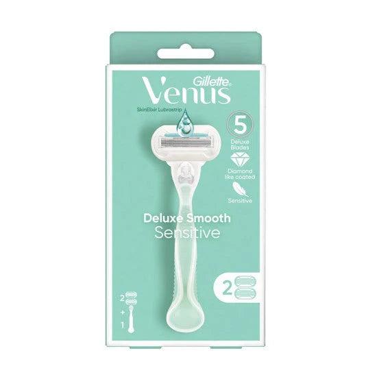 Gillette Venus ماكينة حلاقة Deluxe Smooth Sensitive 5 شفرات and 2 قطعه Anwar Store