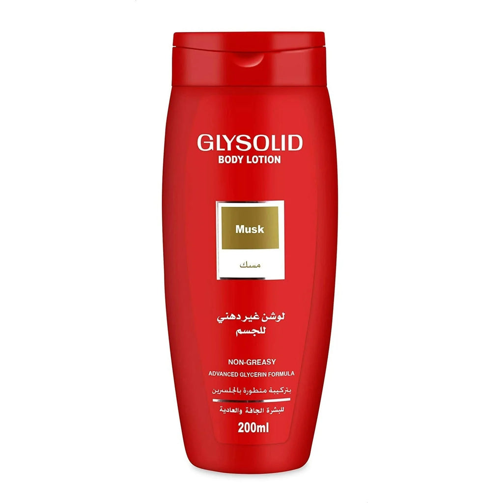 Glysolid Musk Body Lotion For Dry and Normal Skin, 200 ml Anwar Store