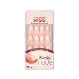 KISS Salon Acrylic French Nude Nails Peaceful KAN06 28 Nalis Anwar Store