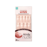 KISS Salon Acrylic Nude French Nails Breathtaking KAN01 28 Nails