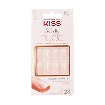 KISS Salon Acrylic Nude  Nails Breathtaking KAN03c 28 Nails Anwar Store