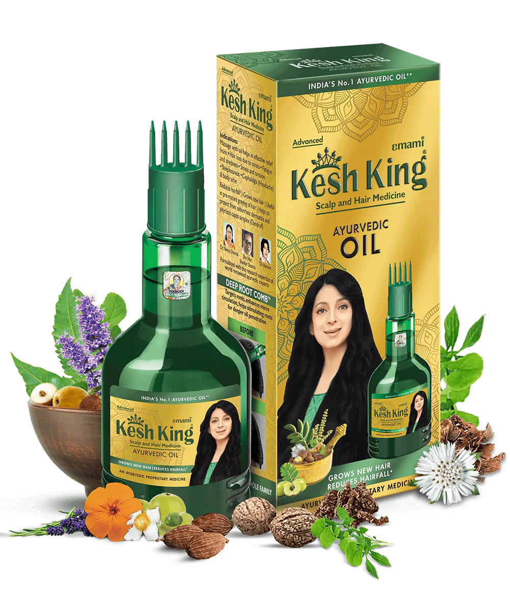 Kesh King Ayurvedic Medicinal Oil 100ml + Shampoo 50 ml Free Anwar Store