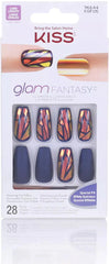 Kiss glam Fantasy KGF 05 Limited Edition Ready To Wear Gel Nails 28 Nails, Ultra Smooth Anwar Store