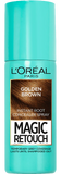 L'Oreal MAGIC RETOUCH Golden Brown Temporary Instant Grey Root Concealer Spray 75ml