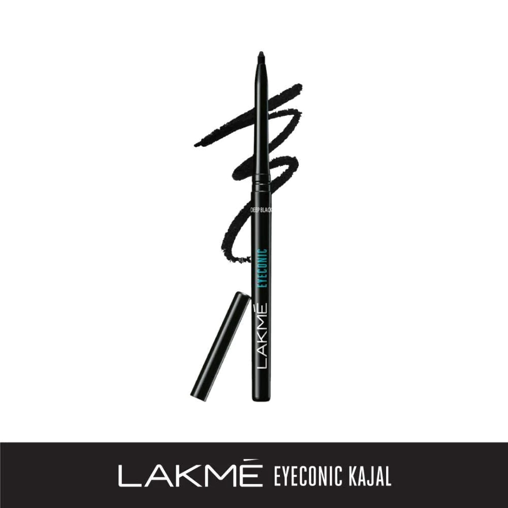 Lakmé Eyeconic Kajal, Deep Black, 0.35g Anwar Store