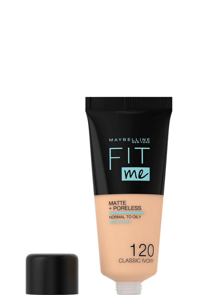 MAYBELLINE FIT ME 120 CLASSIC IVORY MATTE + PORELESS FOUNDATION 30ml Anwar Store