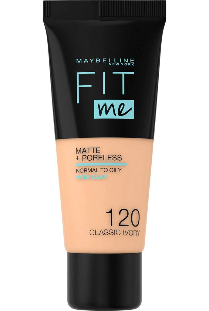 MAYBELLINE FIT ME 120 CLASSIC IVORY MATTE + PORELESS FOUNDATION 30ml Anwar Store