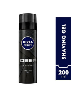 NIVEA Deep Clean Black Carbon Shaving Gel 200ml Anwar Store