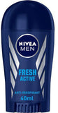 NIVEA MEN Fresh Active Antiperspirant Deodorant Stick - For Men - 40ml