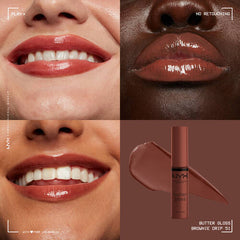 NYX Brownie Drip BUTTER GLOSS Fan Fave Buttery Gloss 4.7ml Anwar Store