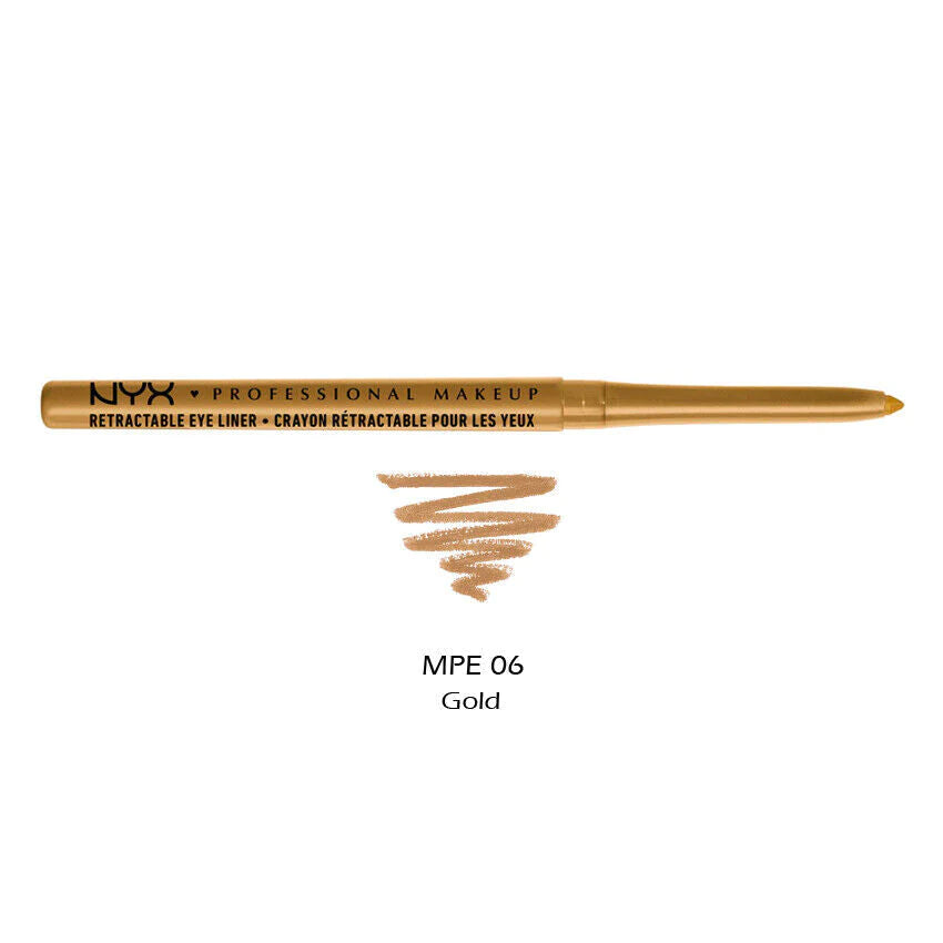 NYX Mechanical Waterproof Eye Pencil Mpe06 Gold Anwar Store