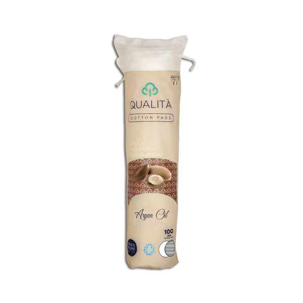 Qualita Cotton Pads Argan Oil Double Face - 100Pcs Anwar Store