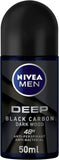 Roll over image to zoom in NIVEA MEN DEEP Black Carbon, Antiperspirant for Men, Antibacterial, Roll-on 50ml Anwar Store