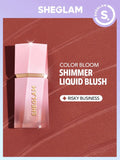 SHEGLAM Risky Business Color Bloom Dayglow Liquid Blush Shimmer Finish- 5.2ml Anwar Store