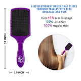 Wet Brush Paddle Detangler Brush, Purple, 1 Count 736658953152 Anwar Store