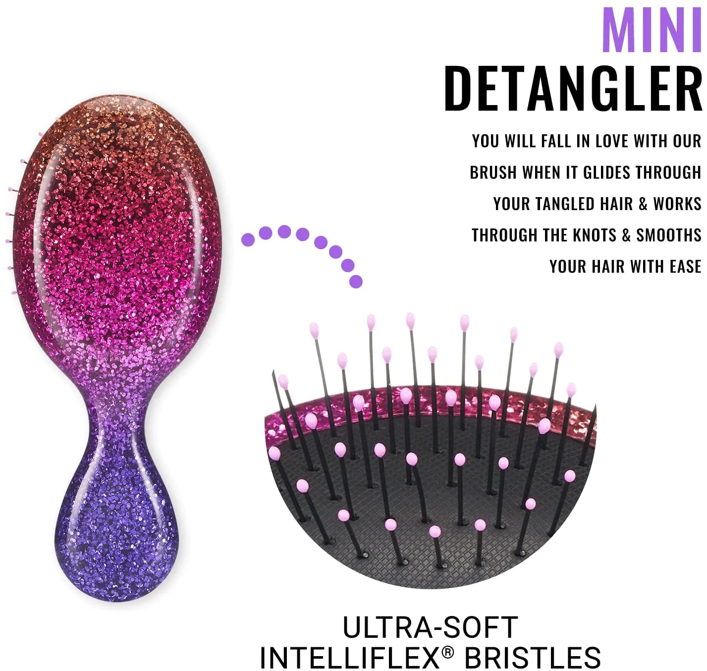 Wet Brush Shimmering Sky Mini Detangler Fantastic Dusk Anwar Store