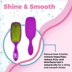 Wet Brush Shine Enhancer Detangler Hair Brush - Purple 736658953275 Anwar Store