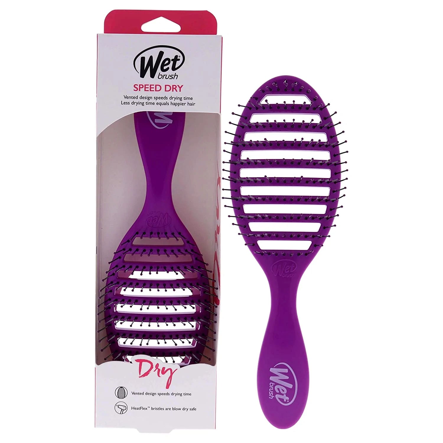Wet Brush Speed Dry Hair Brush - Purple - Exclusive Intelliflex Bristles - 736658979855 Anwar Store