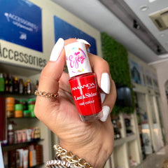 Amanda HOT RED 626 Last & Shine Nail polish 12ml - Anwar Store